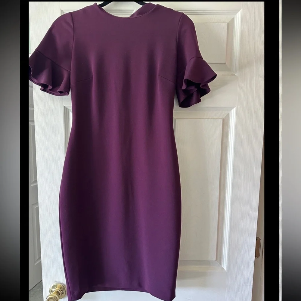 calvin klein purple dress Women's V-Neck Midi - Blue River Fog youll discover an amazing new bag to complement the rest of your collection Calvin Klein V-neck Sleeveless Midi
